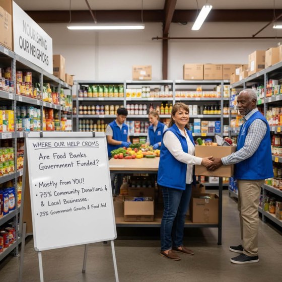 are food banks government funded