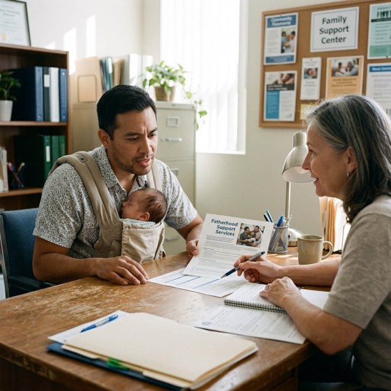 child support assistance for fathers