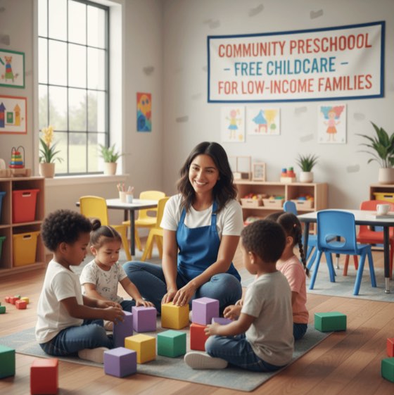 free childcare for low income families
