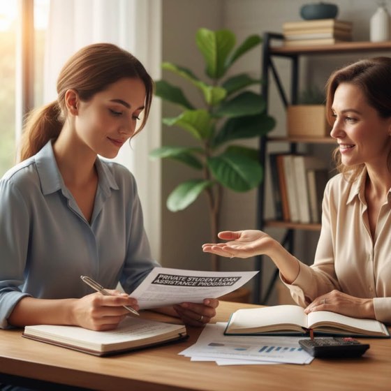 assistance with private student loans