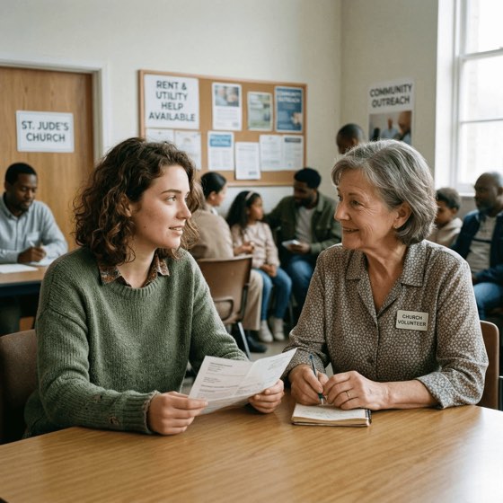 local churches that help with rent