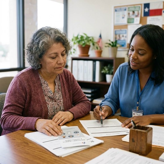 financial help for widows in texas